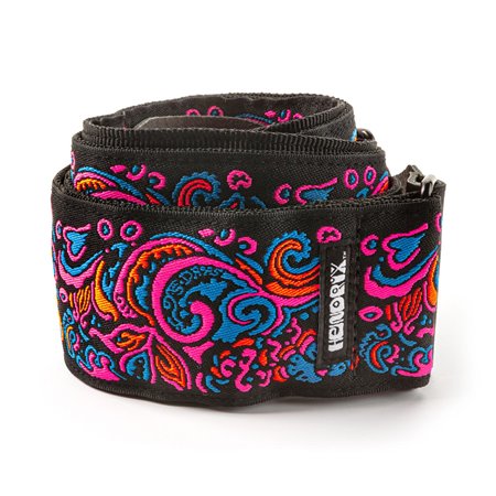 Ремінь гітарний DUNLOP JIMI HENDRIX BLACKLIGHT LOVE DROPS PINK STRAP
