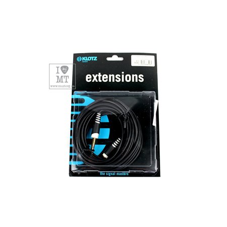 Кабель комутаційний KLOTZ AS-EX6 EXTENSION CABLE BLACK 6 M