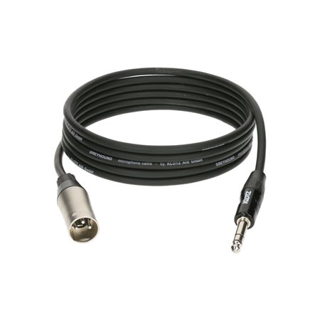 Кабель мікрофонний KLOTZ GRG1M GREYHOUND MICROPHONE CABLE MALE XLR BALANCED JACK 3 M