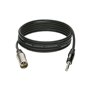 Кабель мікрофонний KLOTZ GRG1M GREYHOUND MICROPHONE CABLE MALE XLR BALANCED JACK 3 M