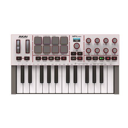 MIDI клавіатура AKAI MPK mini 4 White