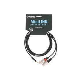 Кабель комутаційний KLOTZ KY9-180 MINILINK PRO Y-CABLE 1.8 M BLACK