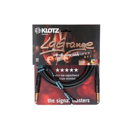 Кабель інструментальний KLOTZ LA-GRANGE INSTRUMENT CABLE BLACK 3M