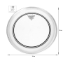 Пластик для барабана REMO POWERSTROKE3 12" COATED