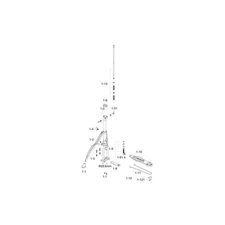 Кріплення кардану до педалі хай-хета TAMA HH315D1