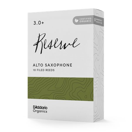Тростини для духового інструменту D'ADDARIO Organic Reserve - Alto Sax 3.0+ - 10 Box