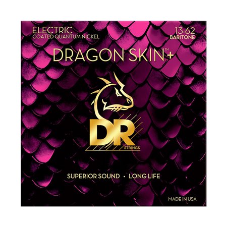 Струни для гітари DR Strings DRAGON SKIN+ Electric - Baritone (13-62)