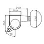 Кілки для гітари PAXPHIL J-03 3+3 BK
