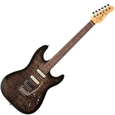 GODIN 034680 - Progression Boutique Trans Black Стьобаний HG RN with Bag (Made in Canada) - Електрогітара