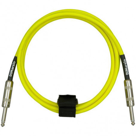 DIMARZIO EP1710SS INSTRUMENT CABLE 10ft (NEON YELLOW) Кабель гитарный фото