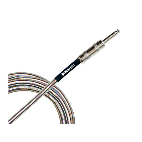 DIMARZIO EP1710SSSM METALLIC INSTRUMENT CABLE 10ft (CHROME) Кабель гитарный фото