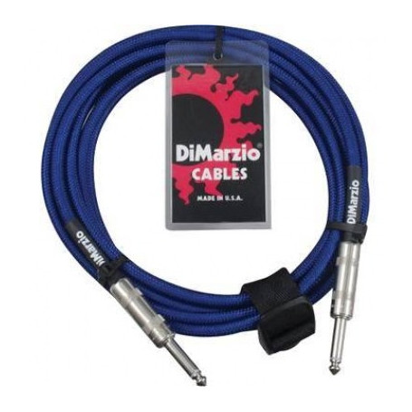 DIMARZIO EP1715SS INSTRUMENT CABLE 15ft (ELECTRIC BLUE) Кабель гитарный фото