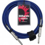 DIMARZIO EP1715SS INSTRUMENT CABLE 15ft (ELECTRIC BLUE) Кабель гитарный фото