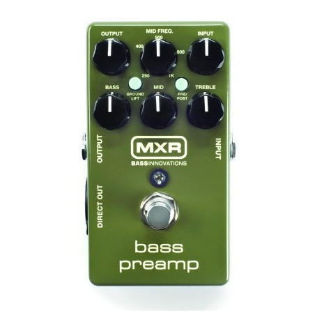 DUNLOP M81 MXR BASS PREAMP преамп педаль для бас-гитары фото