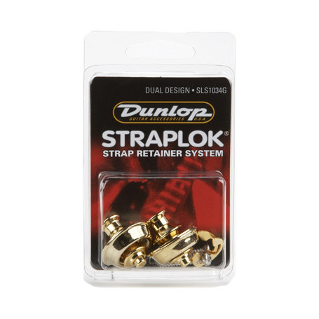 DUNLOP SLS1034G DUAL DESIGN GOLD Стреплоки для ремней фото