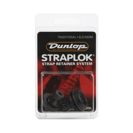 DUNLOP SLS1503BK TRADITIONAL DESIGN BLACK Стреплоки для ремней фото