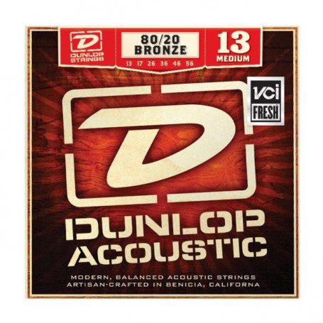 DUNLOP DAB1356 80/20 BRONZE MEDIUM (13-56) Струны фото