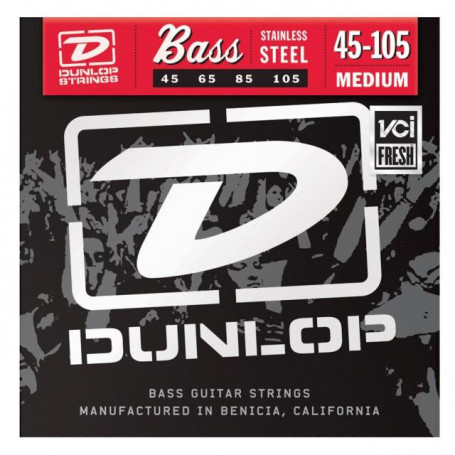 DUNLOP DBS45105 STAINLESS STEEL MEDIUM 45-105 Струны фото