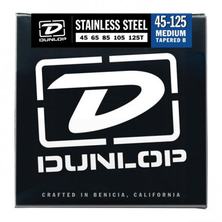 DUNLOP DBS45125T STAINLESS STEEL MEDIUM 5 TAPERED B 45-125 Струны фото