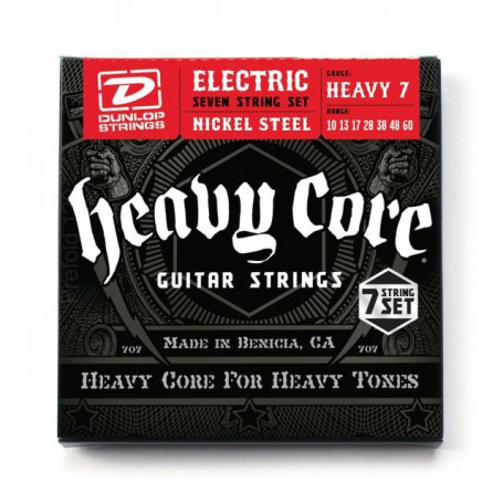 DUNLOP DHCN1060 HEAVY CORE HEAVY 7 SET 10-60 Струны фото