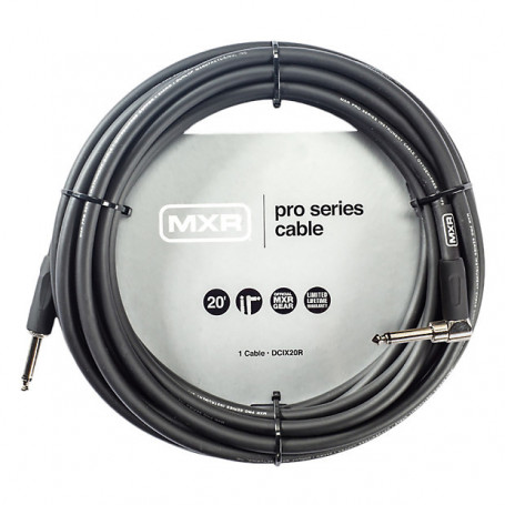 DUNLOP DCIX20R MXR PRO SERIES INSTRUMENT CABLE 20ft (Straight/Right) Кабель инструментальный гитарный фото