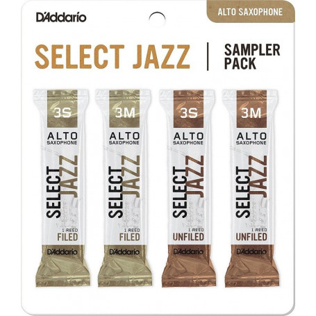 D`ADDARIO Select Jazz Reed Sampler Pack - Alto Sax 3S/3M Трости для духовых фото