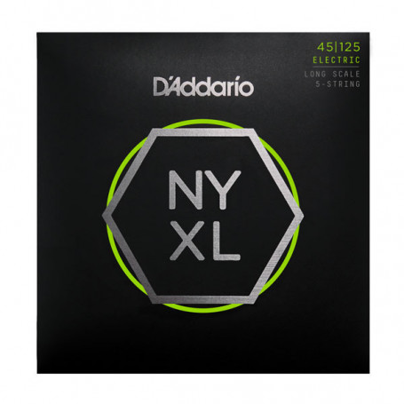 D`ADDARIO NYXL45125 LT TOP/MED BTM 5 STRING 45-125 Струны для бас-гитары фото