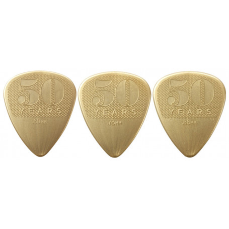 DUNLOP 4429 50th ANNIVERSARY GOLD NYLON PICK CABINET Медиаторы фото