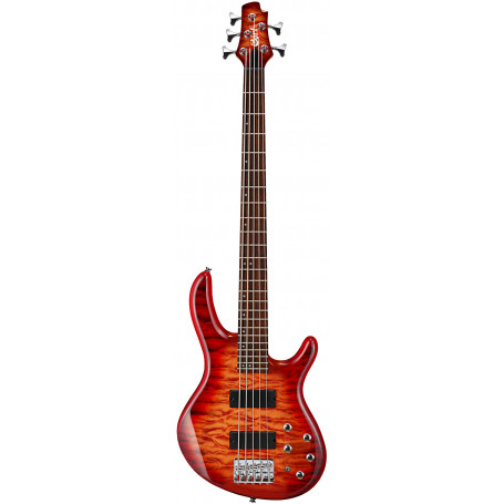 CORT Action DLX V Plus (Cherry Red Sunburst) Бас-гитара фото