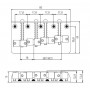PAXPHIL BB019 (CR) Бридж для бас-гитары фото