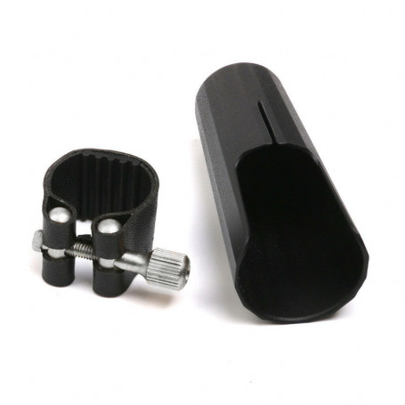 J.MICHAEL D02 Leather Clamp and Cap for Soprano Sax Лигатура и