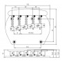 PAXPHIL BB523 (CR) Бридж для басгитары фото