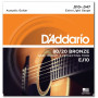 D`ADDARIO EJ10 80/20 BRONZE EXTRA LIGHT 10-47 Струны