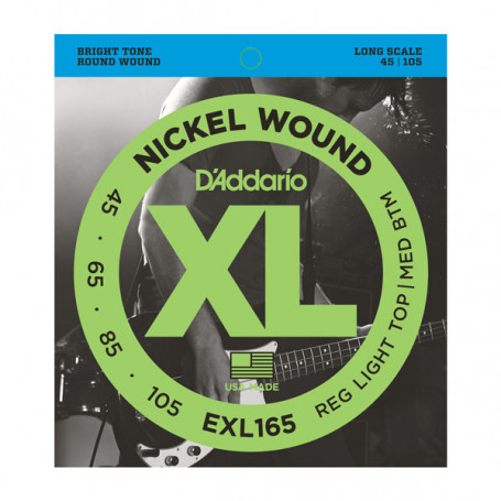 D`ADDARIO EXL165 XL REG LIGHT TOP / MED BOTTOM 45-105 Струны