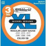 D`ADDARIO EXL110-3D XL REGULAR LIGHT (3 SET) Струны