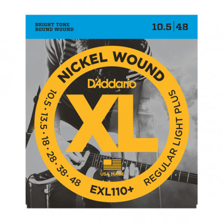 D`ADDARIO EXL110+ XL REGULAR PLUS (10.5-48) Струны