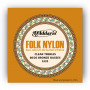 D`ADDARIO EJ33 FOLK NYLON 80/20 Bronze Ball End Clear Treble Струны