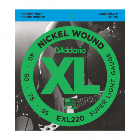 D`ADDARIO EXL220 XL SUPER LIGHT 40-95 Струны