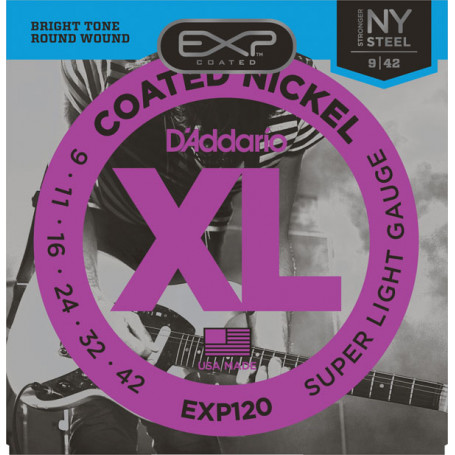 D`ADDARIO EXP120 EXP COATED SUPER LIGHT (09-42) Струны