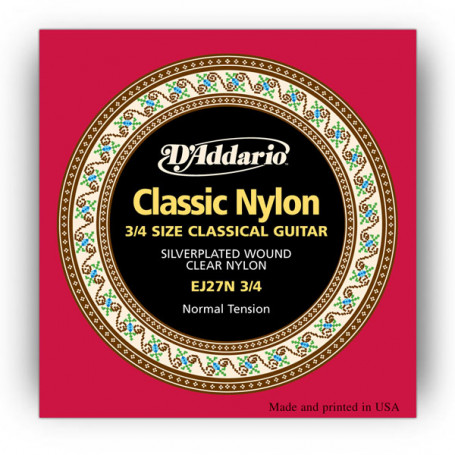 D`ADDARIO EJ27N 3/4 STUDENT CLASSICS NORMAL TENSION 3/4 Струны