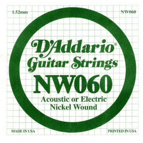 D`ADDARIO NW060 XL Nickel Wound 060 Струны