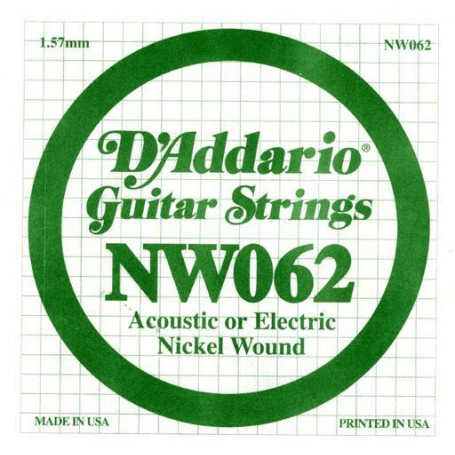 D`ADDARIO NW062 XL Nickel Wound 062 Струны