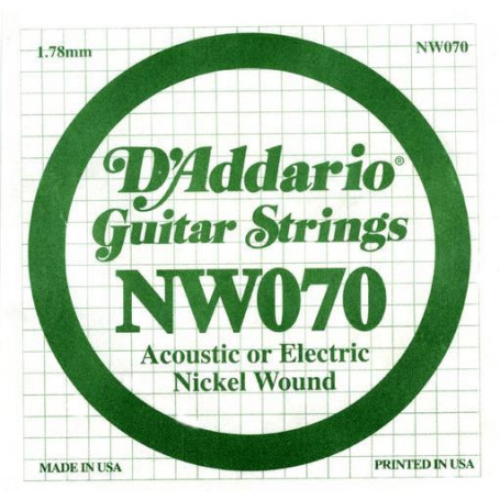 D`ADDARIO NW070 XL Nickel Wound 070 Струны