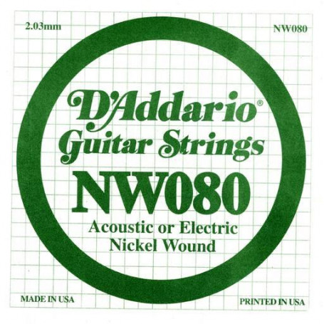 D`ADDARIO NW080 XL Nickel Wound 080 Струны