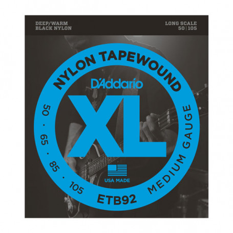 D`ADDARIO ETB92 XL NYLON TAPEWOUND BASS 50-105 Струны