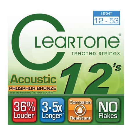 CLEARTONE 7412 ACOUSTIC PHOSPHOR BRONZE LIGHT 12-53 Струны