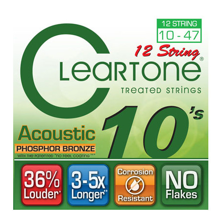 CLEARTONE 7410-12 ACOUSTIC PHOSPHOR BRONZE 12-STRING ULTRA LIGHT 10-47 Струны