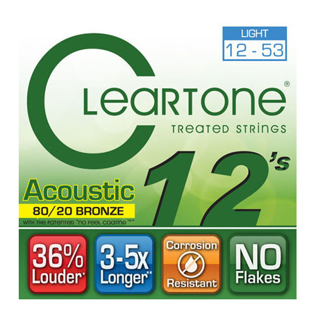 CLEARTONE 7612 ACOUSTIC 80/20 BRONZE LIGHT 12-53 Струны