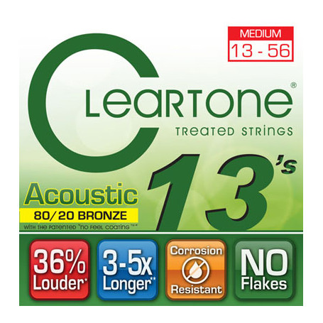 CLEARTONE 7613 ACOUSTIC 80/20 BRONZE MEDIUM 13-56 Струны