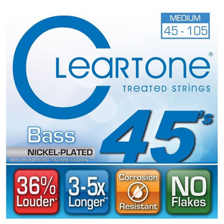 CLEARTONE 6445 BASS NICKEL-PLATED MEDIUM 45-105 Струны с покрытием для басгитары